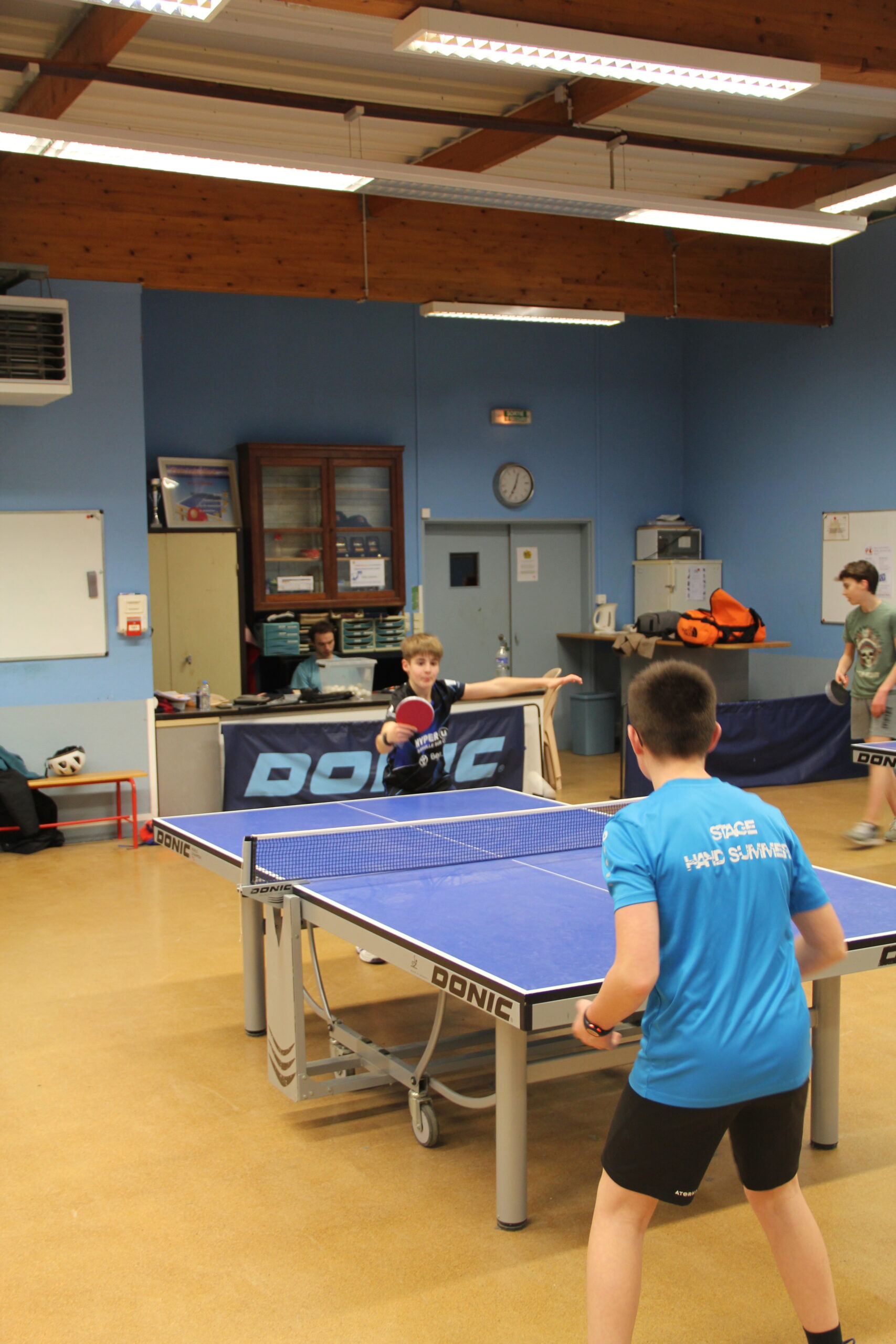 Groupe débutants de l'école de ping